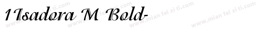 1Isadora M Bold字体转换